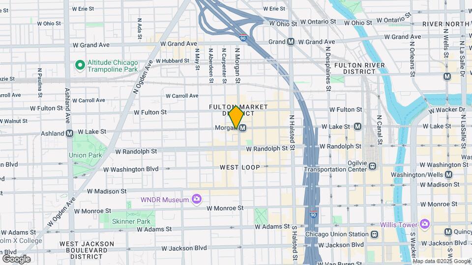 180 N Morgan St Map and Location Details