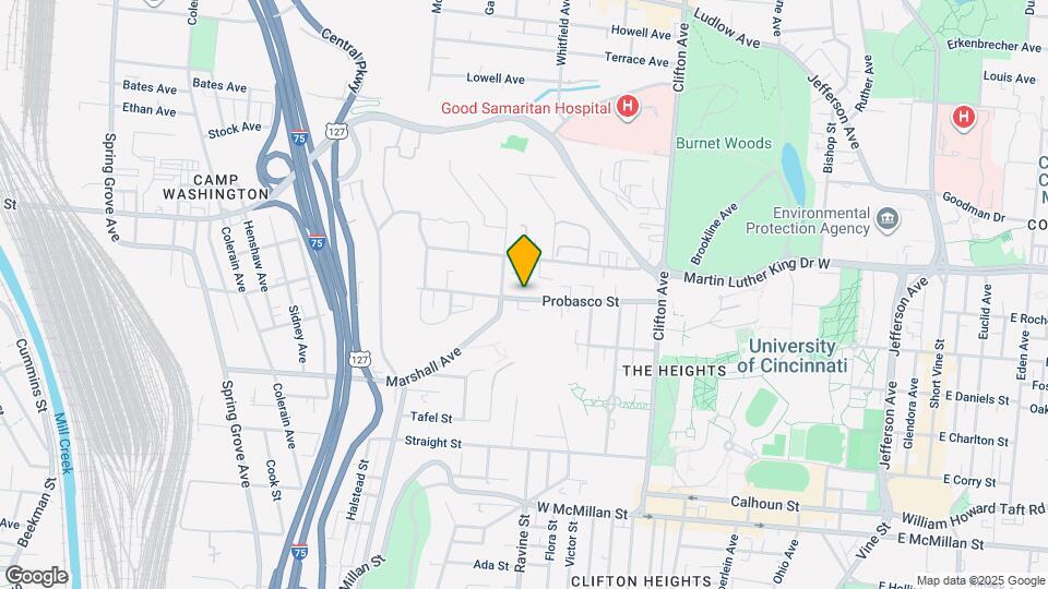 516 Probasco St, Unit 1 Map and Location Details