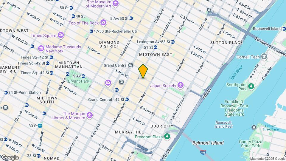 EAST 46 STREET Map and Location Details