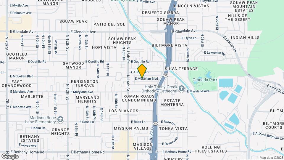 1641 E McLellan Blvd Map and Location Details