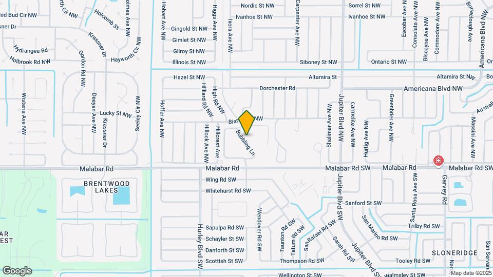 233 Bubbling Ln Map and Location Details