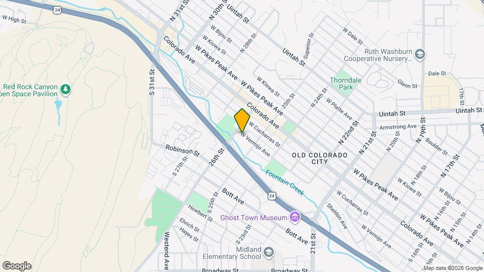 2525 W Vermijo Ave, Unit 2525 W. Vermijo Ave Map and Location Details