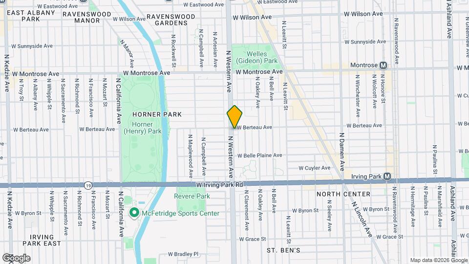 4153 N Western Ave, Unit 1 Mapa y Detalles de la Ubicación