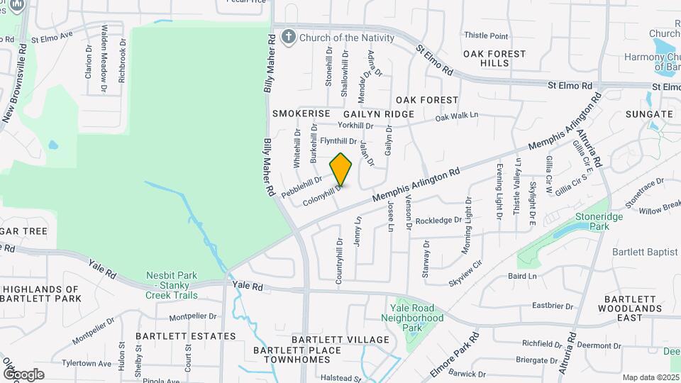 6063 Colonyhill Dr Mapa y Detalles de la Ubicación