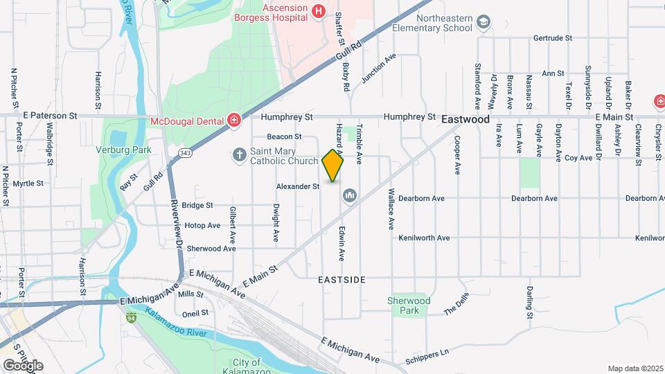821 Hazard Ave Map and Location Details