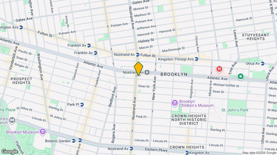 571 Nostrand Ave Map and Location Details