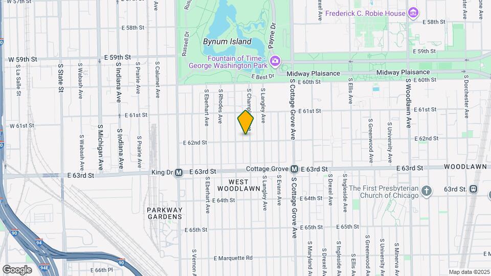 6152 S Champlain Ave Map and Location Details