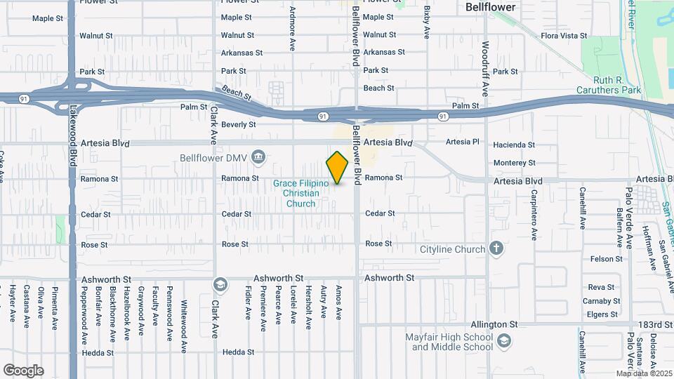 9726 Ramona St Map and Location Details
