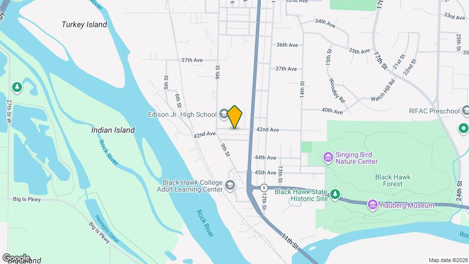 932 42nd Ave Map and Location Details