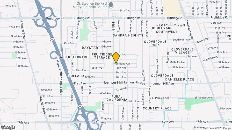 4404 Lantana Ave Map and Location Details