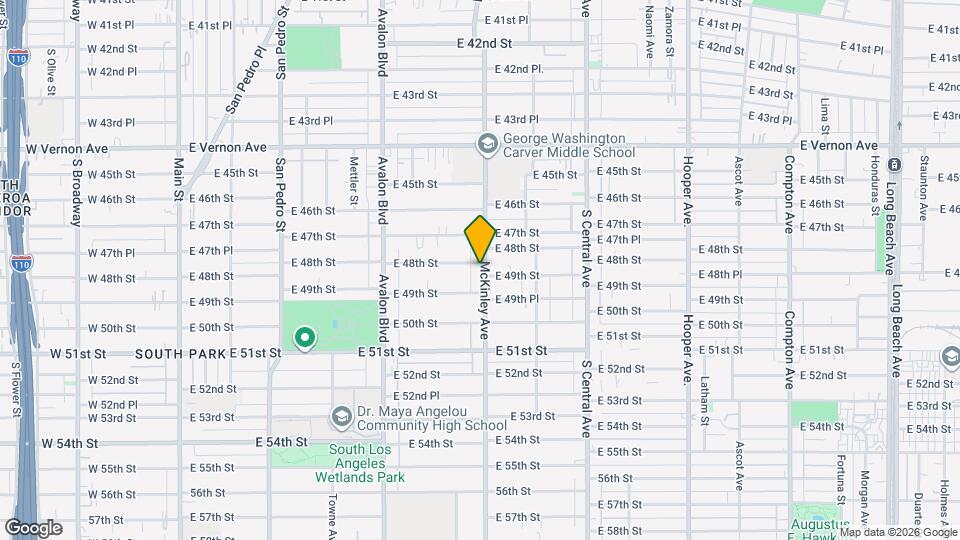 4807 McKinley Ave Map and Location Details