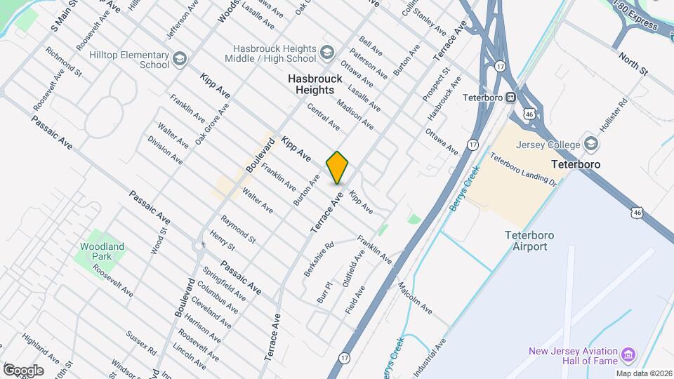 245 Terrace Ave Map and Location Details