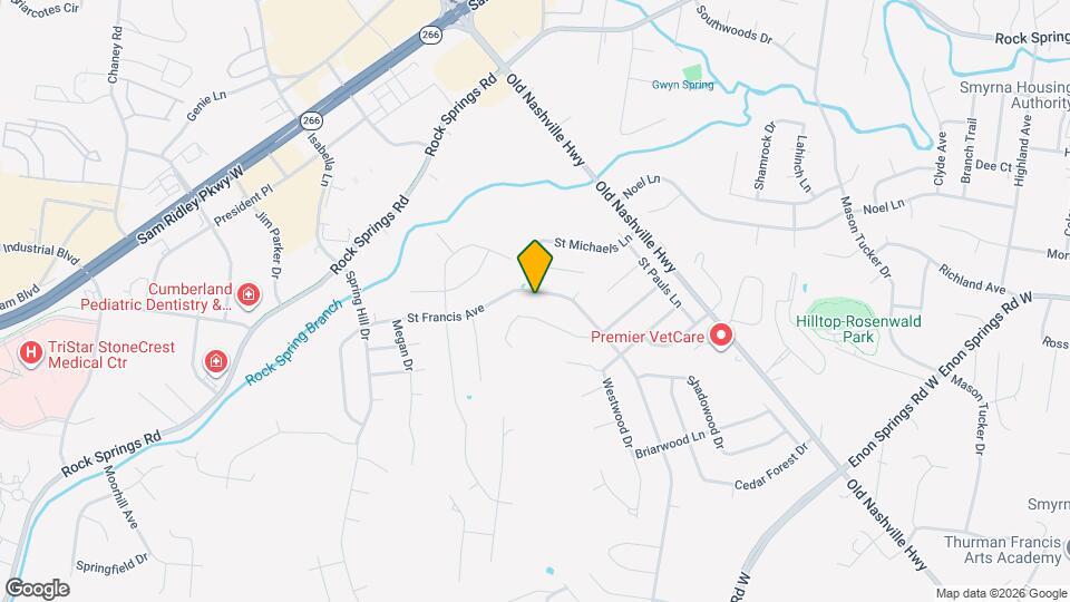 417 St Francis Ave Mapa y Detalles de la Ubicación