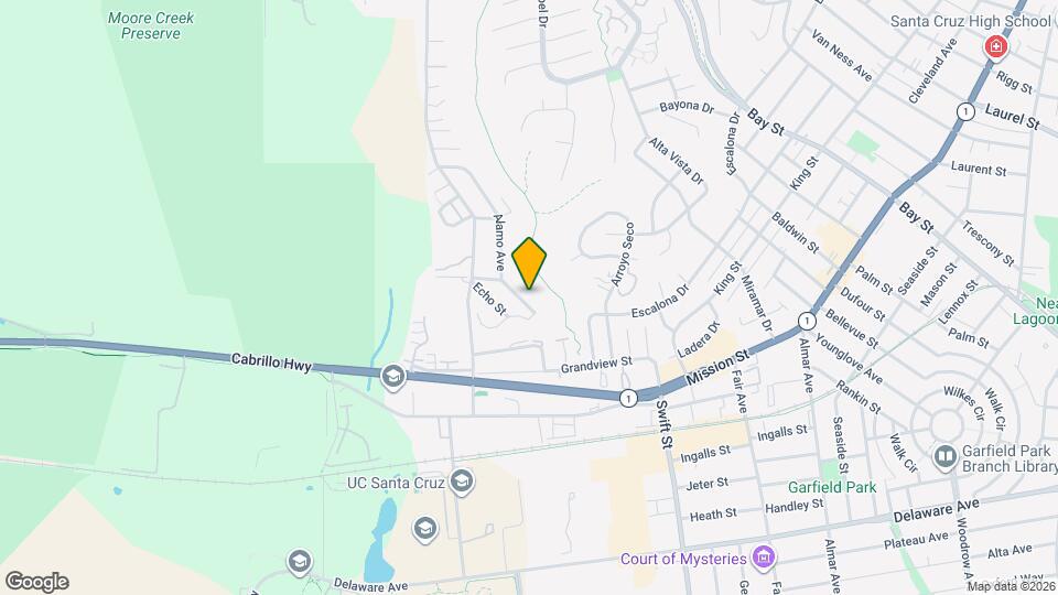 112 Alamo Ave Mapa y Detalles de la Ubicación