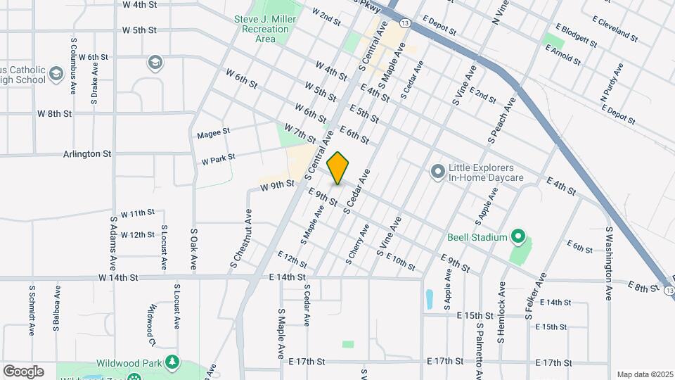 805 S Maple Ave Map and Location Details