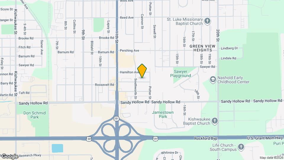 1722 Lyran Ave Mapa y Detalles de la Ubicación