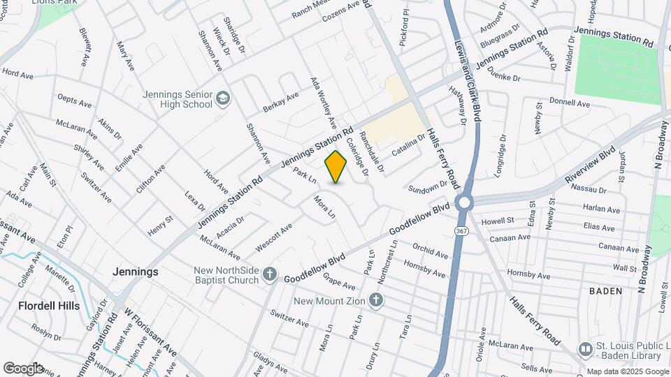 1961 Park Ln Map and Location Details