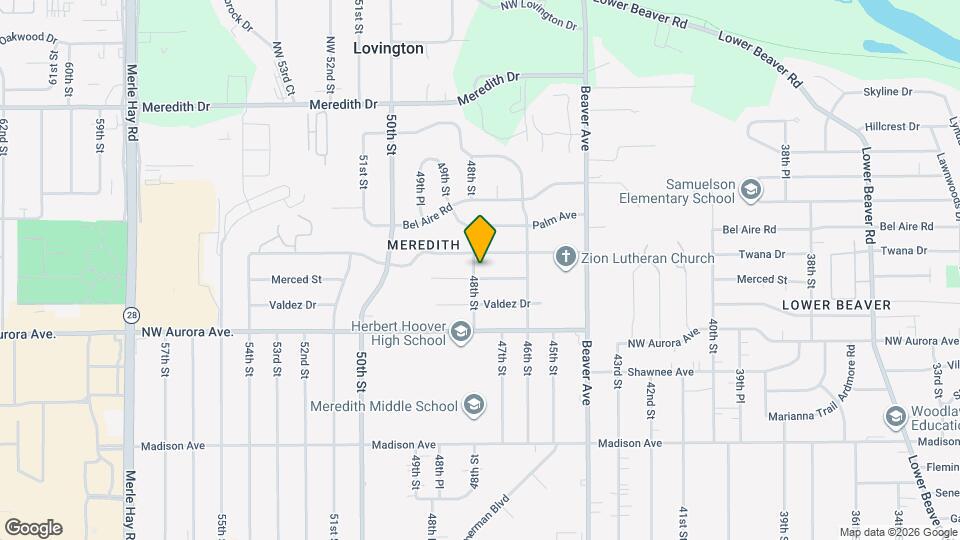 4303 48th St Map and Location Details