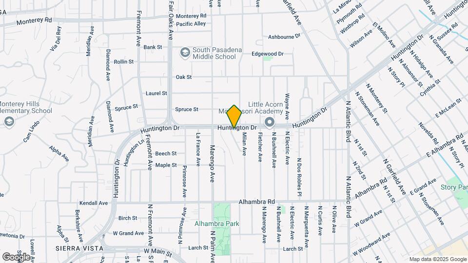 1801 Huntington Dr Map and Location Details