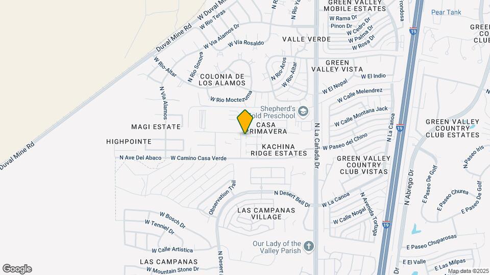 585 W Deerview Ct Map and Location Details