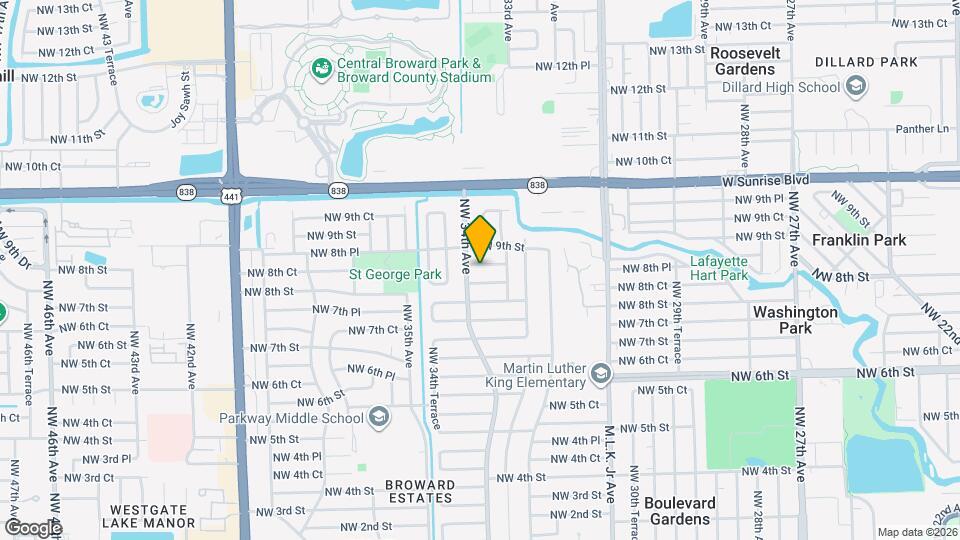 3370 NW 8th Pl Map and Location Details