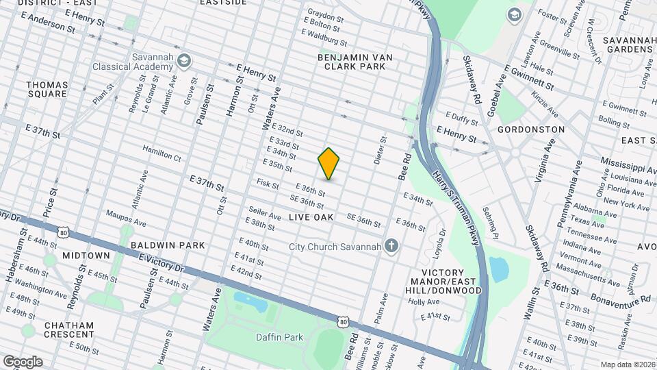 1309 E 35th St Map and Location Details