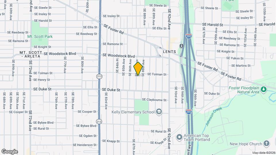6314 SE 87th Ave Map and Location Details