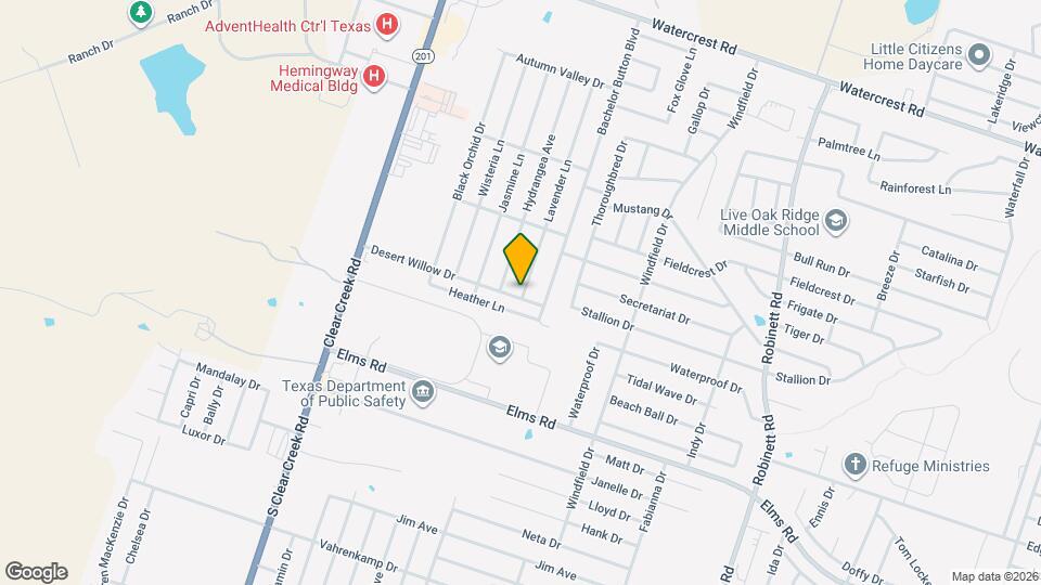 3107 Lavender Ln Map and Location Details