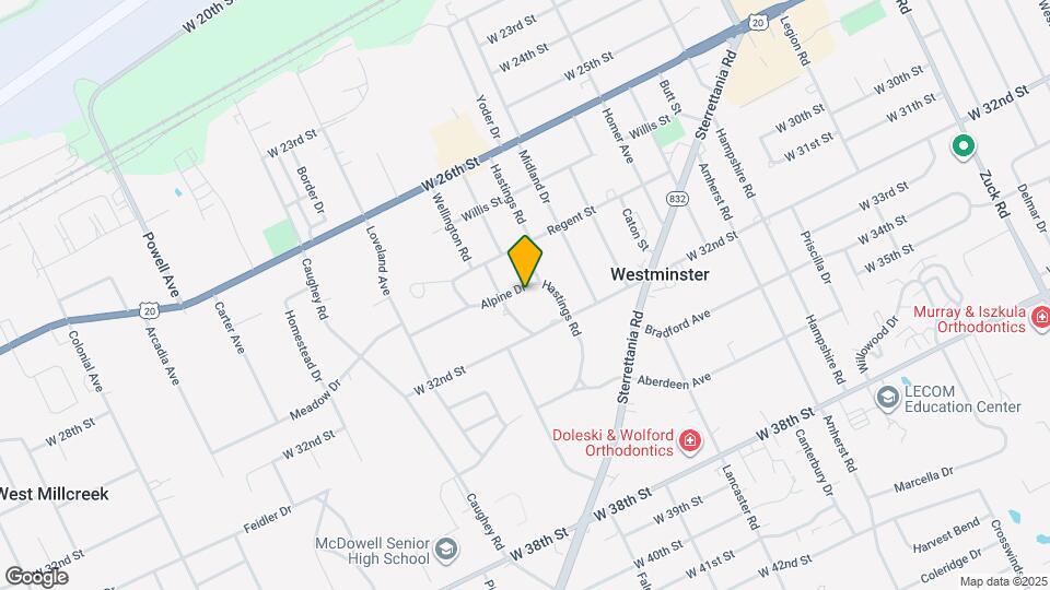 3327 Alpine Dr Map and Location Details