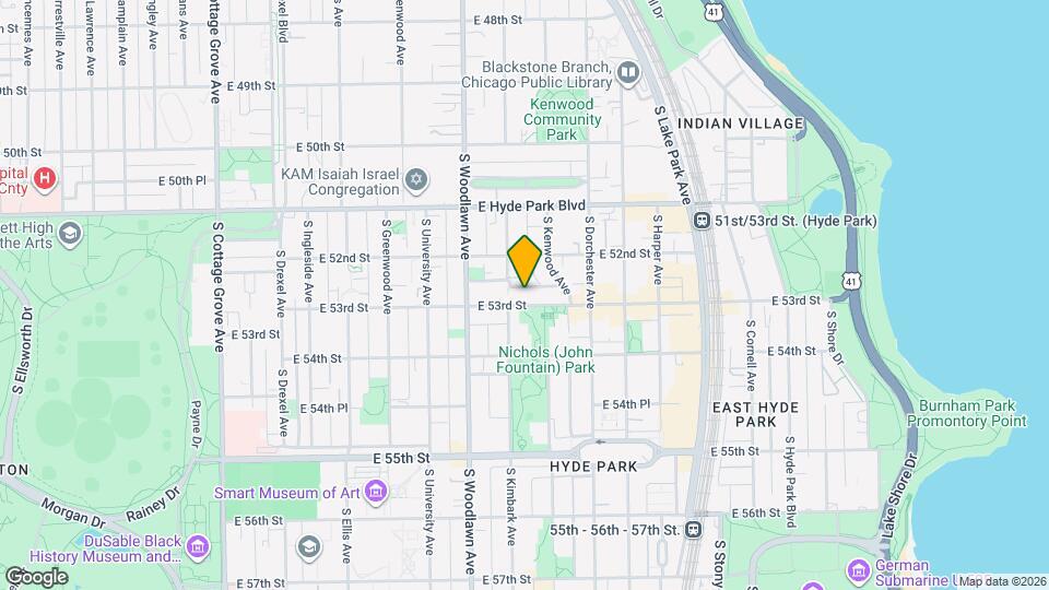 1312-1316 E 53rd St Map and Location Details