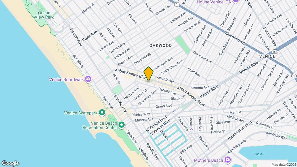 1203 Cabrillo Ave Map and Location Details