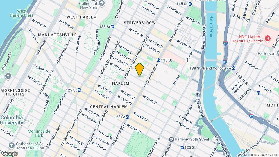 121 W 131st St Map and Location Details