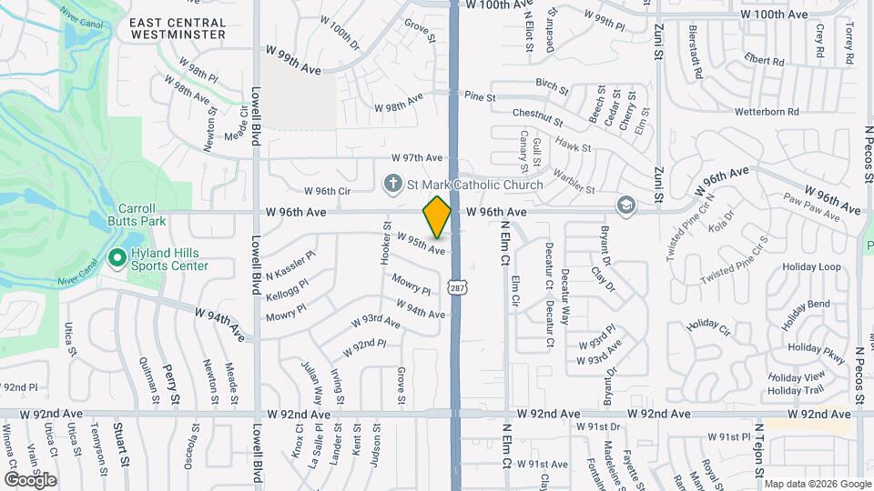 3111 W 95th Ave Map and Location Details