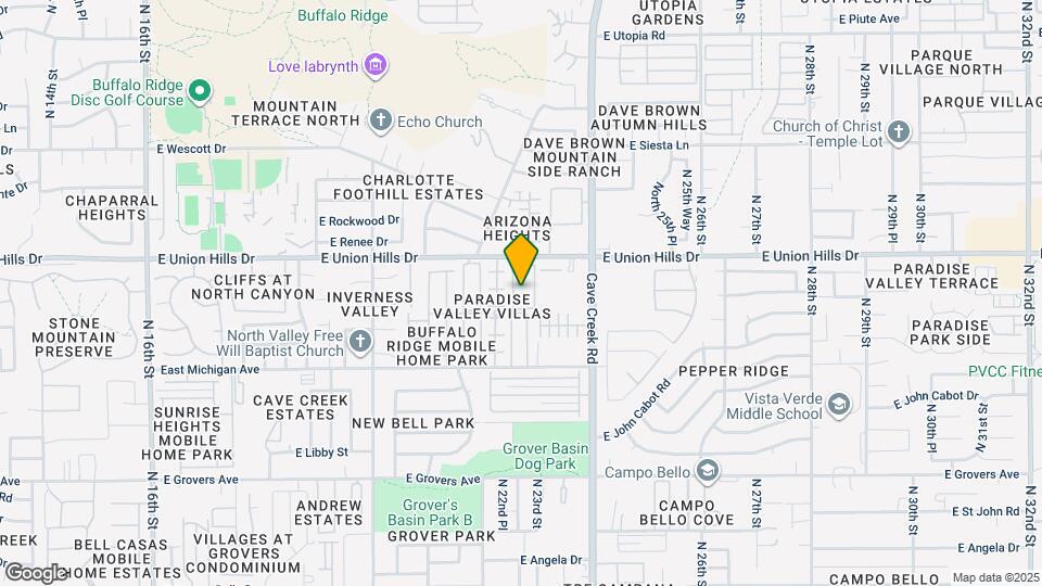 2311 E Union Hills Dr, Unit 2-2 Map and Location Details