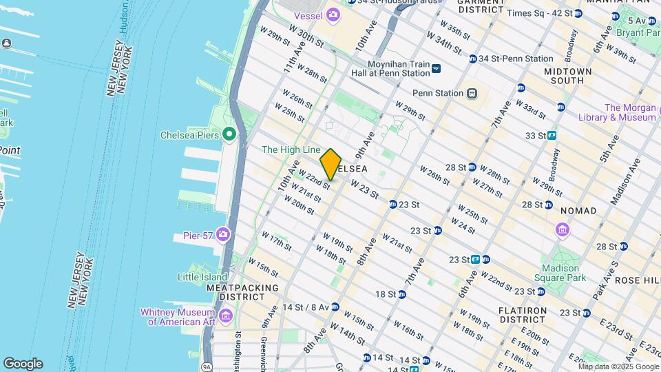 417 W 22nd St Map and Location Details