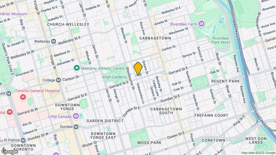 216-218 Gerrard St E Map and Location Details