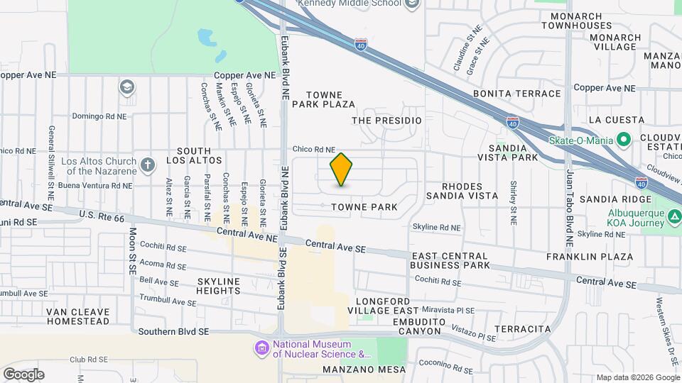 10713 Towne Park Dr NE Map and Location Details