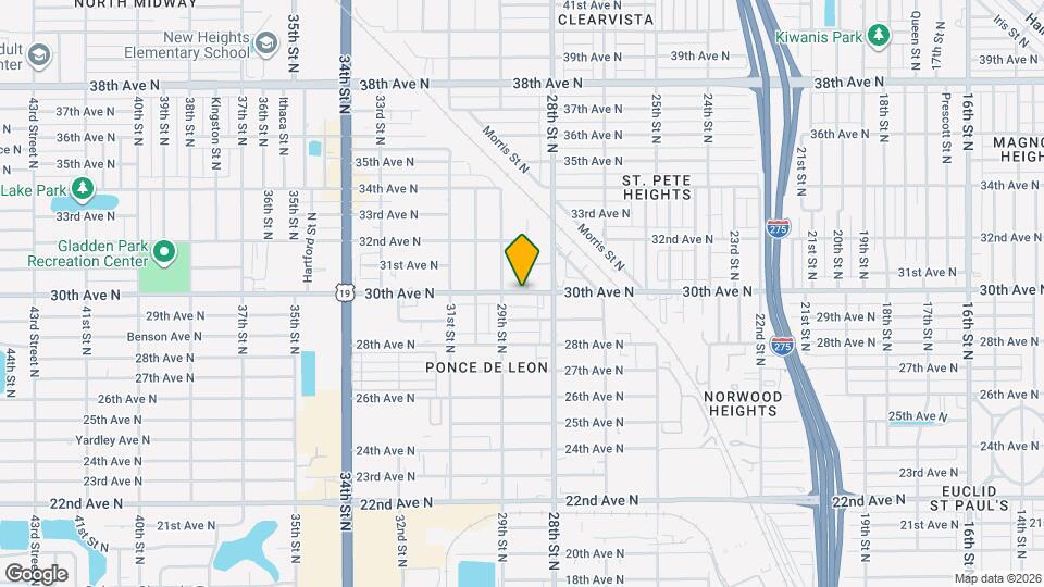 2846 30th Ave N, Unit 1 Map and Location Details
