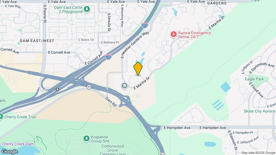 13601 E Marina Dr Map and Location Details