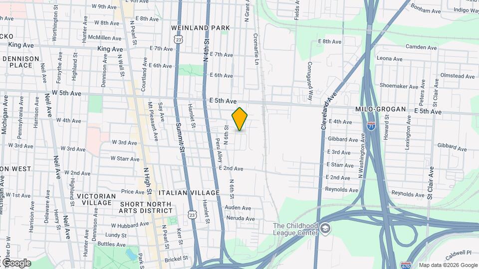 1020 Lusso Ave Map and Location Details