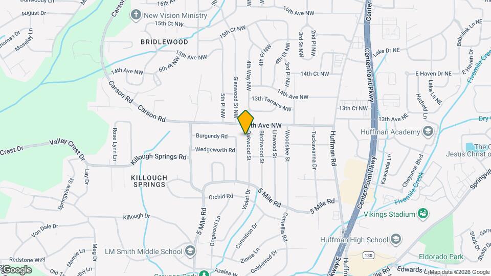 1226 Oakwood St Map and Location Details