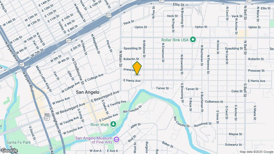 418 E Harris Ave Mapa y Detalles de la Ubicación