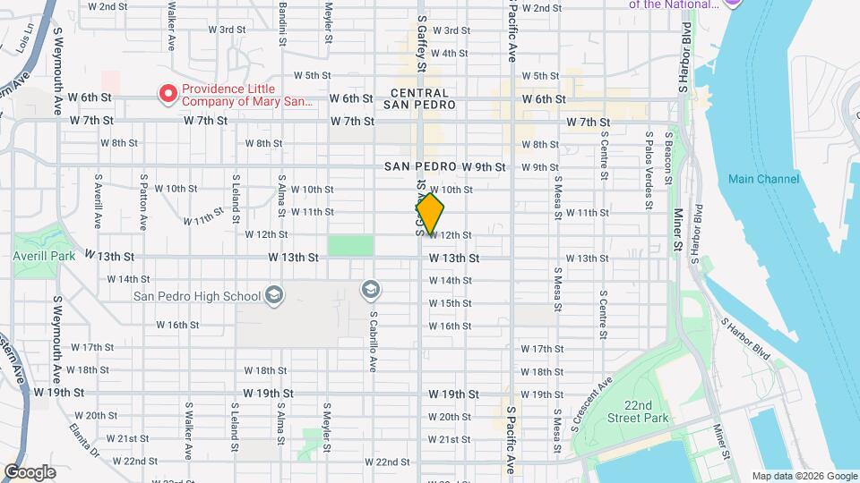 683 W 12th St, Unit 683 W. 12th Street, Unit 2, San Pedro Mapa y Detalles de la Ubicación