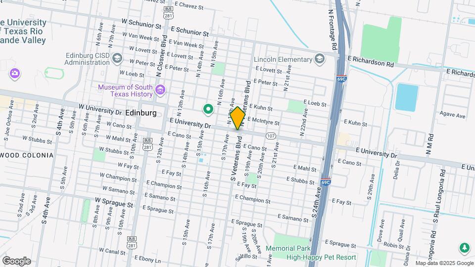 22 S Veterans Blvd Map and Location Details