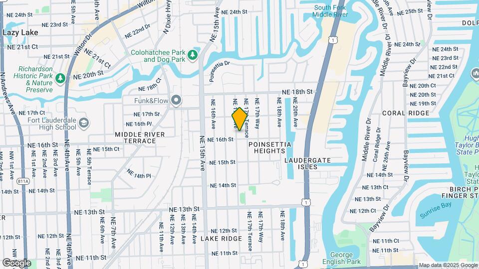 1610 NE 17th Ave Mapa y Detalles de la Ubicación