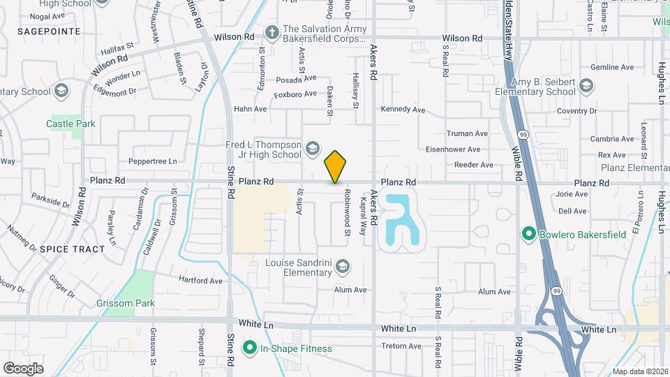 4301 Planz Rd Map and Location Details