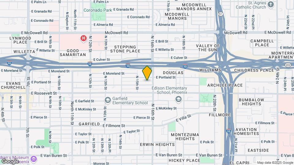 1530 E Diamond St, Unit 3 Map and Location Details