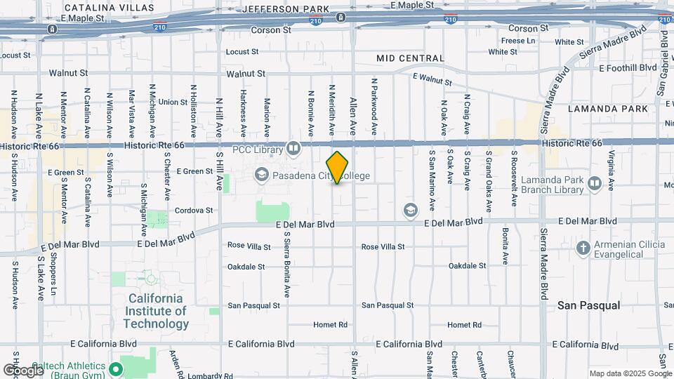 124 S Meridith Ave Map and Location Details