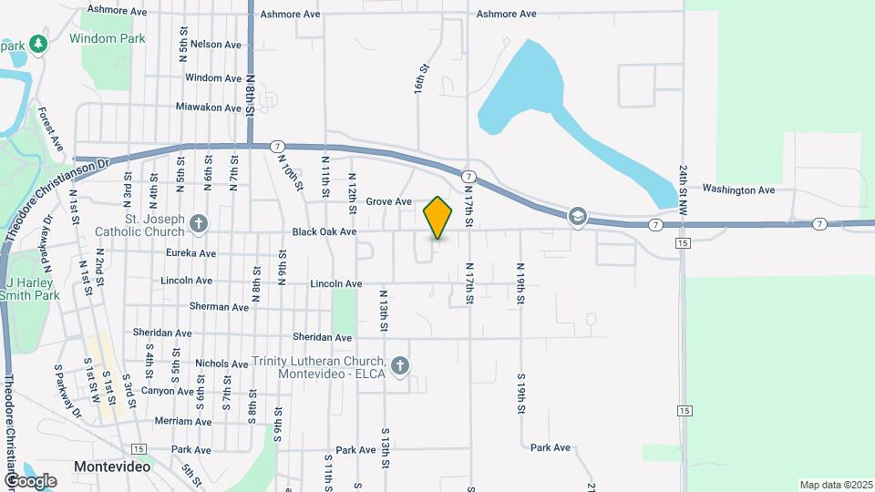 1426 Black Oak Ave Map and Location Details