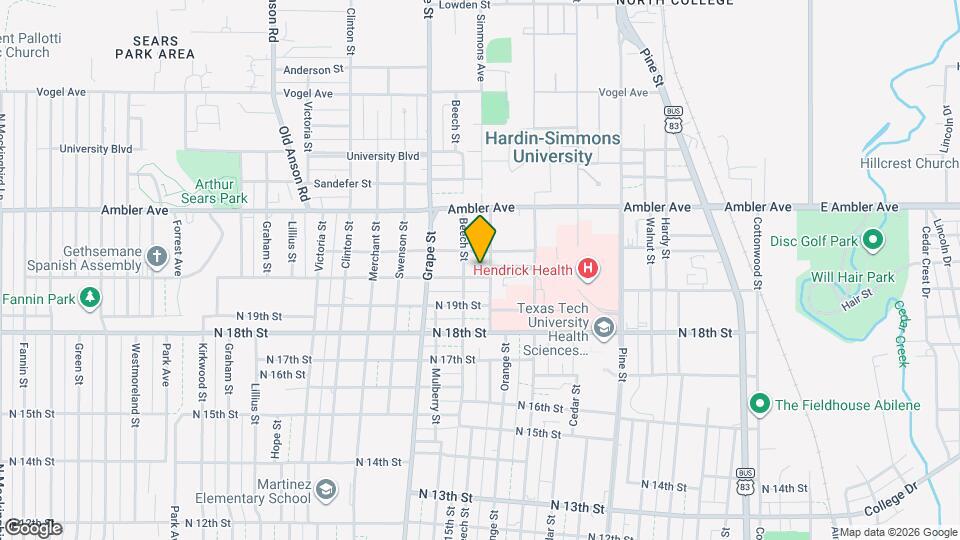 1510 N 20th St Map and Location Details